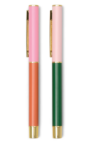 Color Block Pens - Set of 2