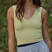 The V Neck Seamless Cropped Tanks