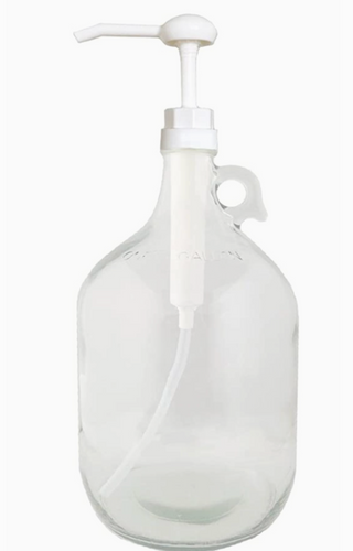 Glass Jug w/ Pump Dispenser