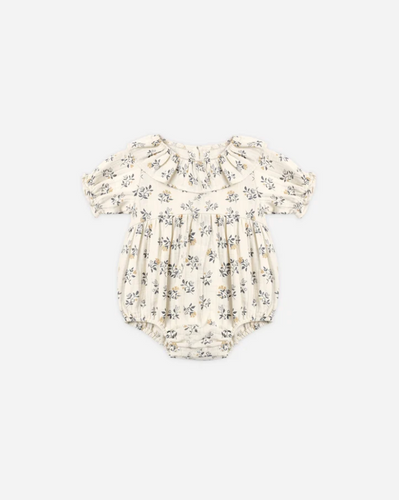 Collared Romper French Floral