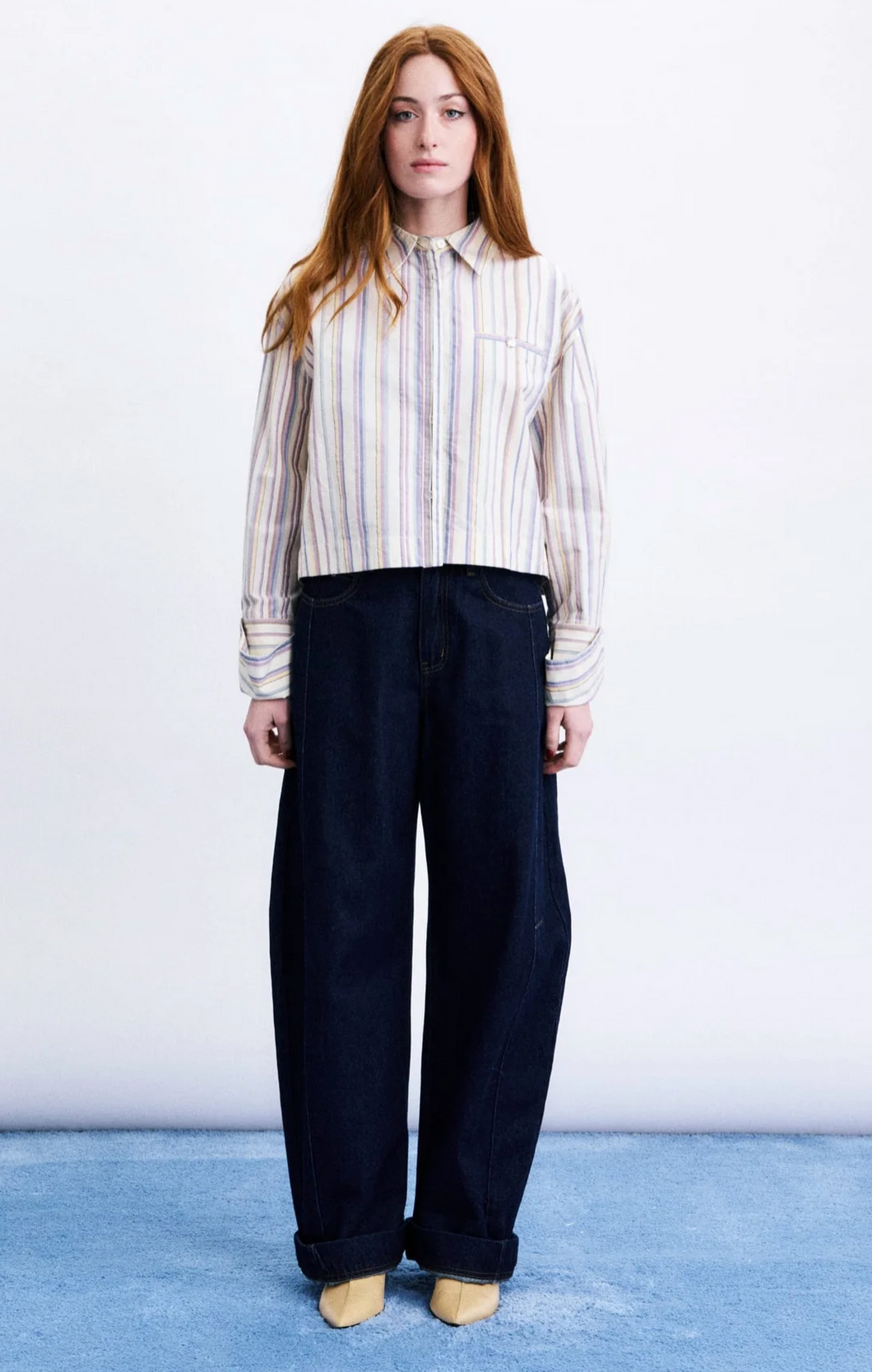 SOKCHO Light Blue Shirt