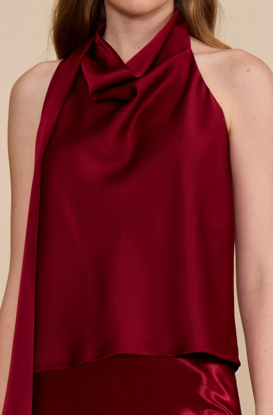Faith Halter Scarf Top