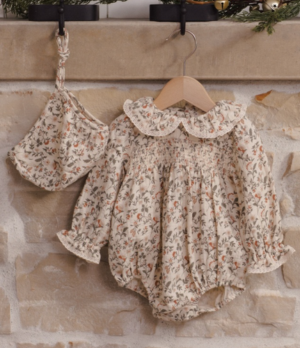Callie Romper || Holiday Floral