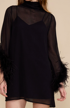 Harley Feather Trim Dress