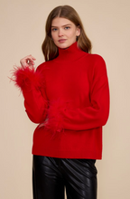 Clark Feather Trim Sweater