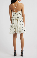 Remy Polka Dot Rosette Ruffle Minidress