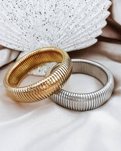 Baia Thick Chunky Coil Bangle Bracelet