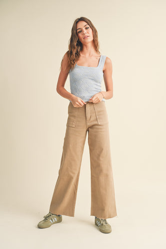 RayLynn Raw Hem Pants