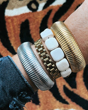 Baia Thick Chunky Coil Bangle Bracelet