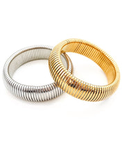 Baia Thick Chunky Coil Bangle Bracelet