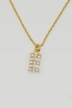 Gold Dainty Pearl Initial Pendant Necklace