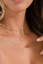 Gold Dainty Pearl Initial Pendant Necklace