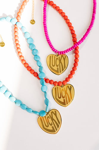 Lucky In Love Stone Necklace