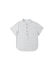 Mason Shirt || Light Blue Plaid + Heathered Light Blue