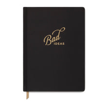 "Bad Ideas"- Black Quotes Bookcloth Book Bound