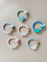 Ritzy Rattle™ Silicone Teether Rattles  | Highland Cow