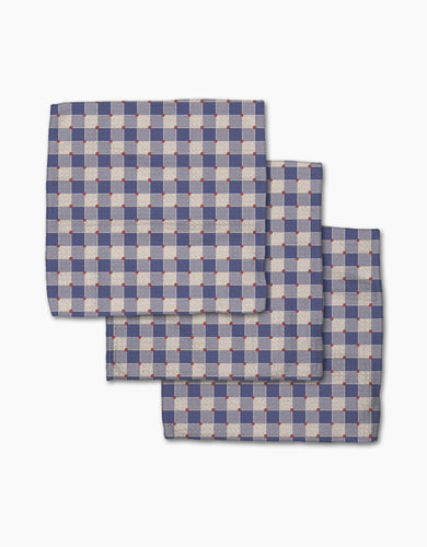 Nautical Gingham Dishcloth Set