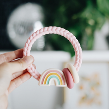 Ritzy Rattle™ Silicone Teether Rattles  | Highland Cow