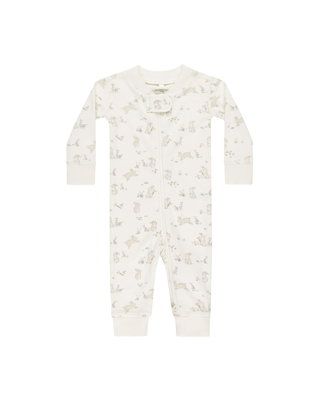 Zip Long Sleeve Sleeper || Bunnies