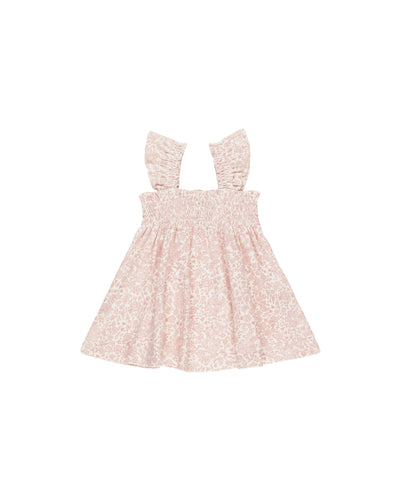The Pink Blossom Smocked Jersey Dress