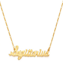 Zodiac Script Necklaces