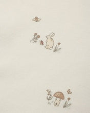 Jersey Snap Bib 2pk  || Bunnies + Almond Stripe, Floral Vine + Dusty Rose | QMA076GRTC + QMA076KNIP