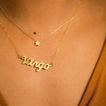 Zodiac Script Necklaces