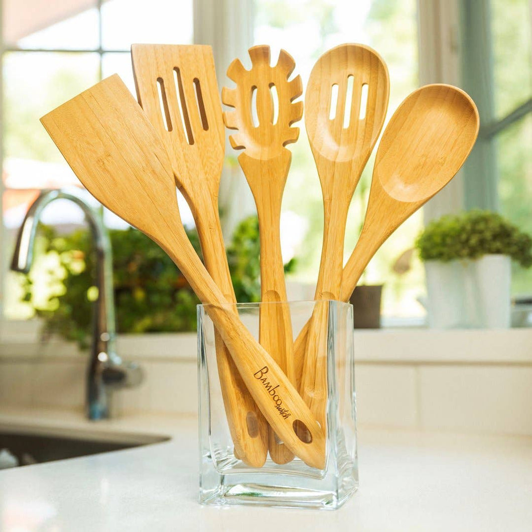 Bamboo Kitchen Utensils | 5 pc Set