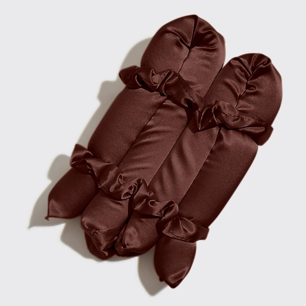 XL Satin Heatless Curling Set | Chocolate