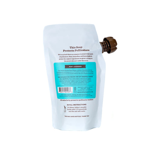Mint Lavender Foaming Herbal Hand Soap Concentrate