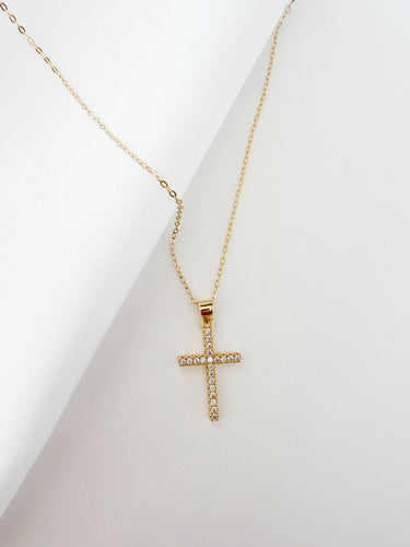 Cross Cz Necklace