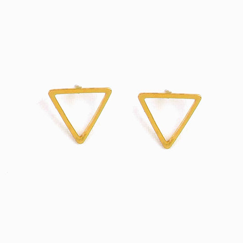 Open Triangle Post Earrings