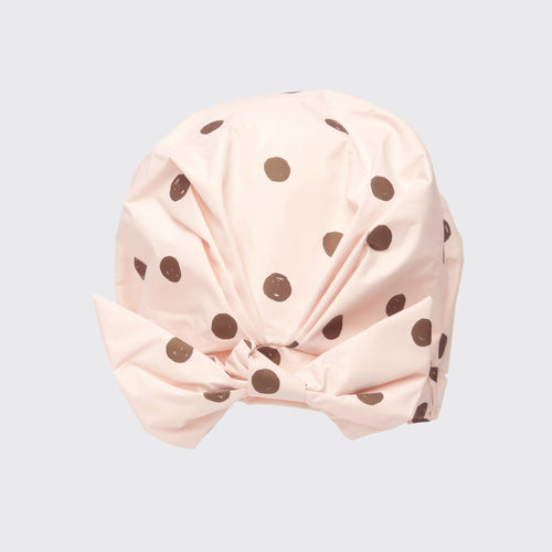 Luxury Shower Cap | Blush Dot