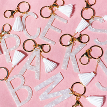 Tasseled Initial Key Chain