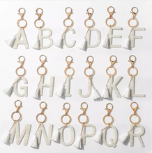 Tasseled Initial Key Chain