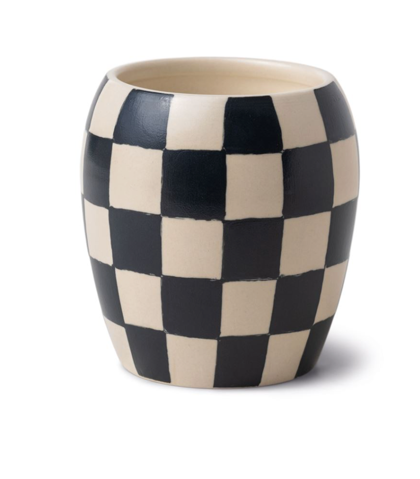 Checkered Vessel Candle