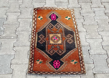 Small Turkish Vintage Rug