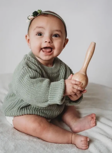 Basic Knit Oversized Sweater | Sage