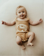 Yin & Yang  Knitted Romper - Fawn