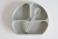 Silicone Suction Plate With Lid and Spoon