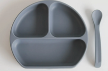 Silicone Suction Plate With Lid and Spoon