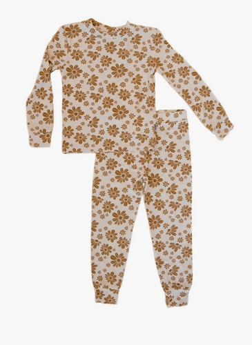 Retro Floral | Bamboo Two Piece Set