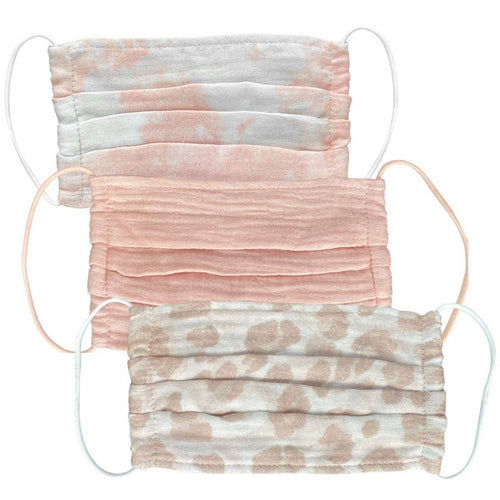 Cotton Mask | 3 pc Set - Blush