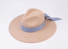 Stardust Bandana Wool Fedora - Ivory